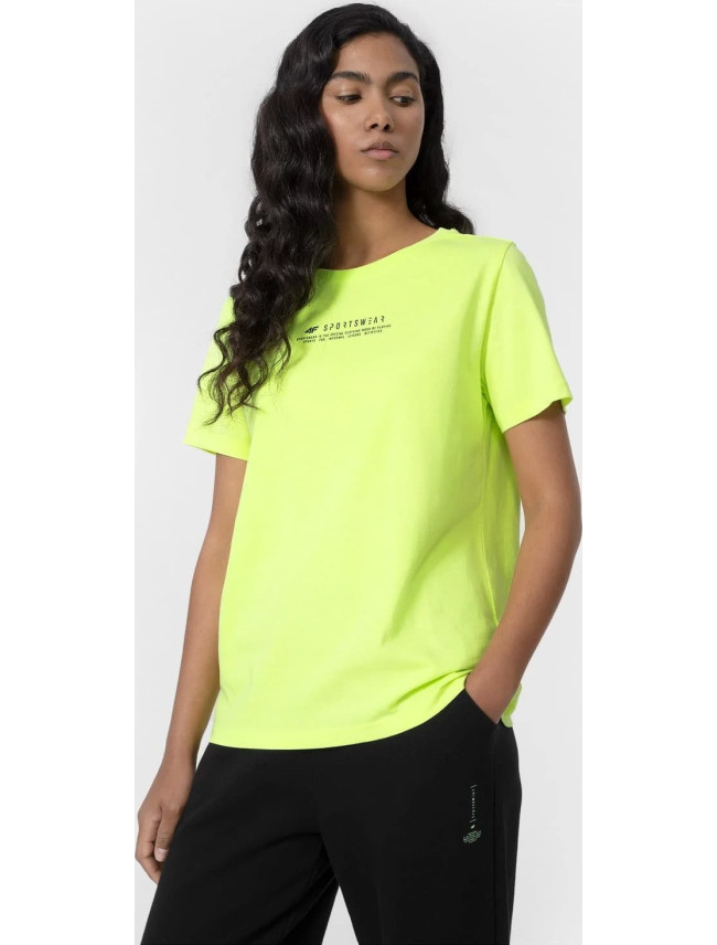 Dámské tričko 4F H4Z22-TSD019 zelené