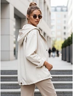 Dámská džínová bunda LASANAS light beige FashionStreet TY4314