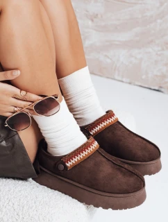 Dámské semišové hnědé sněhule FashionStreet ZY1178