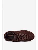 Tenisky z přírodního semiše Big Star TT274226 Čokoládové