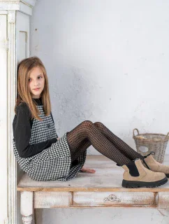 Pletené punčocháče DR 2502 Chicca Junior 30 den 116-158