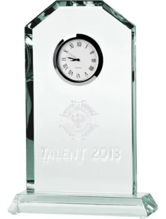 Skleněná 3D gravírovaná trofej s pouzdrem