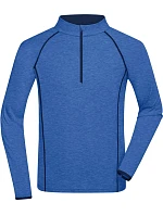Daiber JN 498 Pánské funkční tričko s dlouhým rukávem 02.0498 blue melange/navy Daiber JN 498 Pánské funkční tričko s dlouhým rukávem 02.0498 blue melange/navy