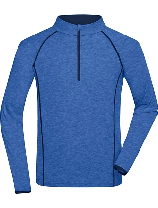 Daiber JN 498 Pánské funkční tričko s dlouhým rukávem 02.0498 blue melange/navy Daiber JN 498 Pánské funkční tričko s dlouhým rukávem 02.0498 blue melange/navy