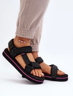 Dámské sandály na platformě Lee Cooper LCW-24-05-2751L Černé