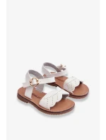 Klasické dětské sandály Bílé Izzy