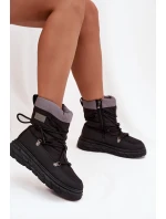 Dámské sněhule na zip Lee Cooper – černé Dámské sněhule na zip Lee Cooper – černé