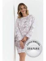 Dámská noční košile 429 Bílá vzor - Cana