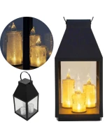 DEKORATIVNÍ LUCERNA SE 3 SVÍČKAMI