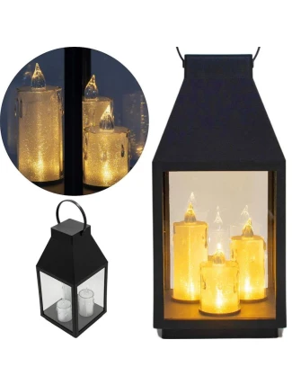 DEKORATIVNÍ LUCERNA SE 3 SVÍČKAMI