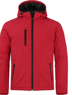 Clique Padded Hooded Softshell Men Pánská zateplená softshellová bunda s kapucí 67.0952 red