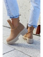 Módní semišové kozačky s střihem Camel Forget Me Módní semišové kozačky s střihem Camel Forget Me