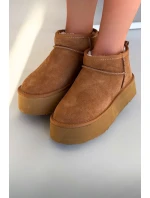 Dámské sněhule z přírodního semiše Camel Mairene Dámské sněhule z přírodního semiše Camel Mairene