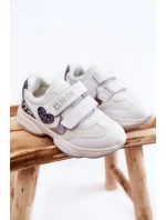Dětská sportovní obuv na suchý zip Big Star KK374022 Bíle