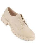 M.Daszynski W SAN33C béžové polobotky