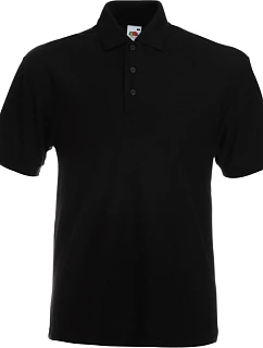 Fruit of the Loom Heavy 65/35 Pique Polo Piqué polo z těžké bavlny 16.3204 black