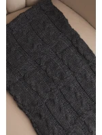 Dámský pletený vlněný komín měkký a teplý KN23 grafitový