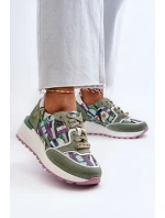 Dámské kožené tenisky na platformě Maciejka 06390-09 seledýnové