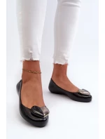 Dámské baleríny se srdíčkem ZAXY LL285027 Černé