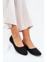 Dámské Baletky Ploché S třpytkami Černé Tatorelis Dámské Baletky Ploché S třpytkami Černé Tatorelis