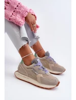 Dámské tenisky na platformě Memory Foam Big Star Platform Beige