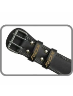 KULTURISTICKÝ OPASEK NA CVIČENÍ Z KŮŽE 4" ZLATÝ - RDX S