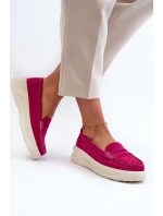 Semišové dámské mokasíny Fuksja Filidia Semišové dámské mokasíny Fuksja Filidia