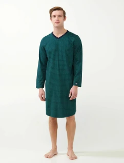 Vamp - Pánská noční košile  21604 zeleno-černá - Vamp