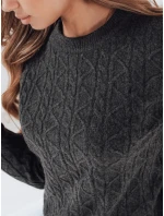 Dámský svetr BRAVINA tmavě šedý FashionStreet MY2526
