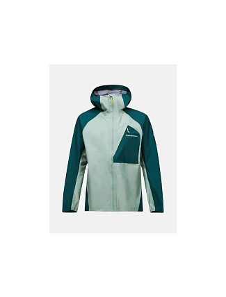 Pánská bunda PEAK PERFORMANCE M Trail Hipe 3L Shell Jacket, zelená barva Pánská bunda PEAK PERFORMANCE M Trail Hipe 3L Shell Jacket, zelená barva