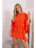 Oversize netopýří šaty oranžová Oversize netopýří šaty oranžová