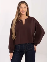 Mikina MJ BL H2412.26 tmavě hnědá