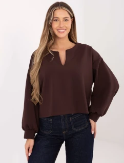 Mikina MJ BL H2412.26 tmavě hnědá