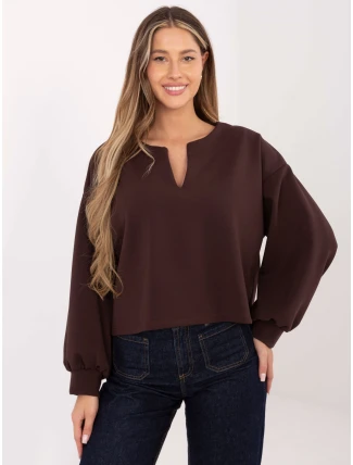 Mikina MJ BL H2412.26 tmavě hnědá