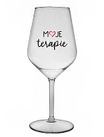 MOJE TERAPIE - čirá nerozbitná sklenice na víno 470 ml