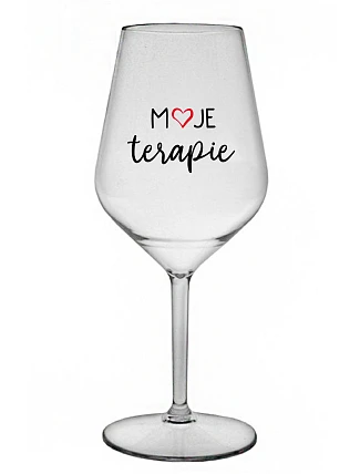 MOJE TERAPIE - čirá nerozbitná sklenice na víno 470 ml
