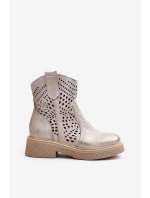 Dámské kůže Díra Botky kovbojka Zlaté Lewski 3305/2