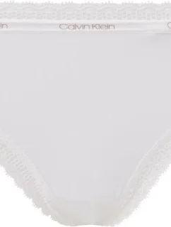 Dámská tanga Thong Bottoms Up 000QD3763E 100 bílá - Calvin Klein
