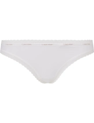 Dámská tanga Thong Bottoms Up 000QD3763E 100 bílá - Calvin Klein Dámská tanga Thong Bottoms Up 000QD3763E 100 bílá - Calvin Klein