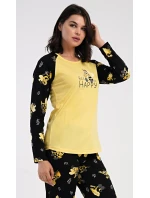 Dámské pyžamo dlouhé Včelka