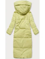 Dlouhá žlutá dámská zimní bunda (AG3-3031)
