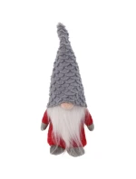 DEKORATIVNÍ SANTA CLAUS 22CM ŠEDÉ ŠUPINY