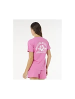 Dámské tričko RIP CURL Surf Puff Party Pack Relaxed, růžové Dámské tričko RIP CURL Surf Puff Party Pack Relaxed, růžové