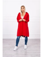 Pláštěnka s kapucí oversize červená Pláštěnka s kapucí oversize červená