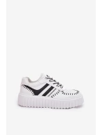 Dámské Tenisky Na Platformě Bílo-Černé Ofenale