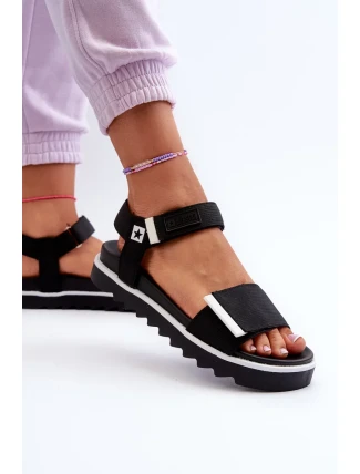 Dámské sandály na platformě Big Star Černá Dámské sandály na platformě Big Star Černá