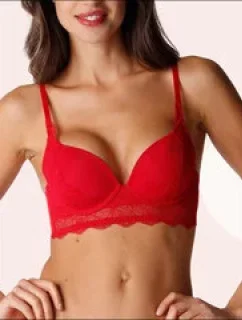 Dámská krajková vyztužená podprsenka W0B2P PADDED TRIANGLE BRA - WONDERBRA