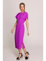 Tužkové šaty S398 levandulové - Stylove