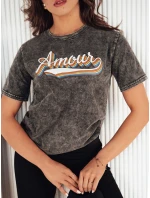 Dámské tričko AMOURETTE šedé FashionStreet RY2394