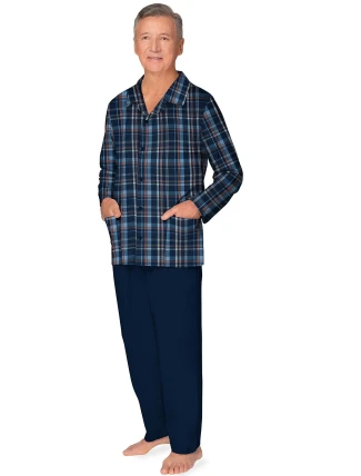 Pánské pyžamo Martel 403 Antoni III délka/r 3XL-4XL pyžamo na zip